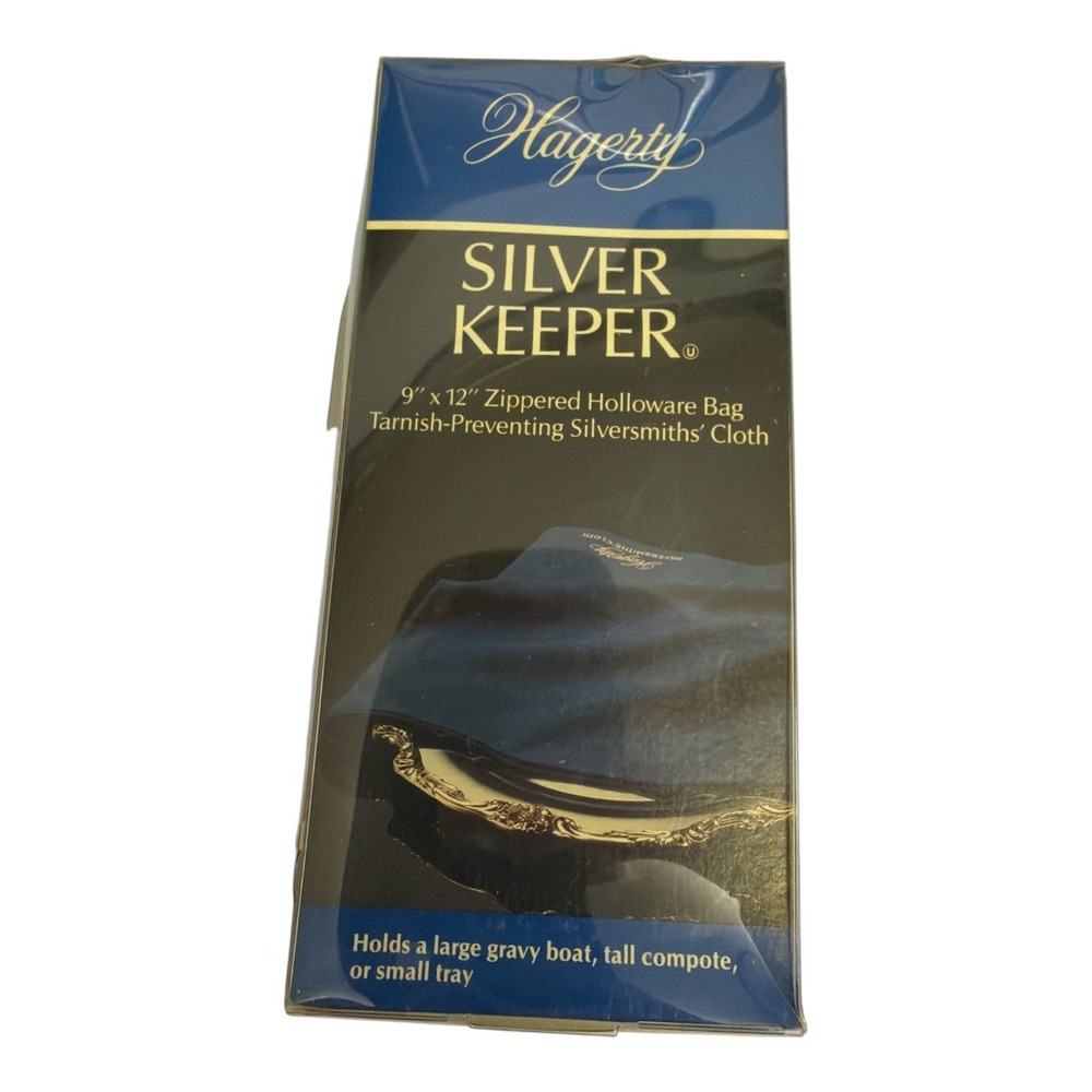 Hagerty Holloware Bag Blue Tarnish Preventing Silver Keeper 9 X 12 Zippered NEW